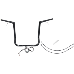 PartzBiz HD FBI-701216-B - FBI Black 16" Flat Top Plug n Play EZ 1-1/4" Handlebar Kit Harley 14-15 FLH/T | 701216-B PartzBiz HD FBI-701216-B - FBI Black 16" Flat Top Plug n Play EZ 1-1/4" Handlebar Kit Harley 14-15 FLH/T | 701216-B