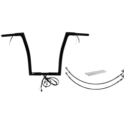 PartzBiz HD FBI-701916-B - FBI Black 16" Flat Top Plug n Play EZ 1-1/4" Handlebar Kit Harley 15 FLTRX/S | 701916-B PartzBiz HD FBI-701916-B - FBI Black 16" Flat Top Plug n Play EZ 1-1/4" Handlebar Kit Harley 15 FLTRX/S | 701916-B