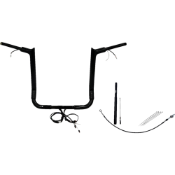 PartzBiz HD FBI-812016-B - FBI Black 16" Pointed Top Plug n Play EZ 1-1/2" Handlebar Kit Harley 21-23 FLH/T | 812016-B PartzBiz HD FBI-812016-B - FBI Black 16" Pointed Top Plug n Play EZ 1-1/2" Handlebar Kit Harley 21-23 FLH/T | 812016-B