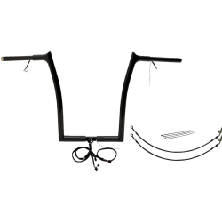 PartzBiz HD FBI-901916-B - FBI Black 16" Pointed Top Plug n Play EZ 1-1/4" Handlebar Kit Harley 15 FLTRX/S | 901916-B PartzBiz HD FBI-901916-B - FBI Black 16" Pointed Top Plug n Play EZ 1-1/4" Handlebar Kit Harley 15 FLTRX/S | 901916-B