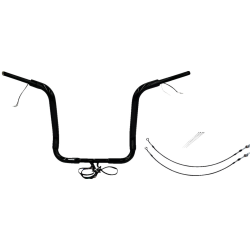 PartzBiz HD FBI-802516-B - FBI Black 16" Round Top Plug n Play EZ 1-1/2" Handlebar Kit Harley 16-20 FLH Touring | 802516-B PartzBiz HD FBI-802516-B - FBI Black 16" Round Top Plug n Play EZ 1-1/2" Handlebar Kit Harley 16-20 FLH Touring | 802516-B