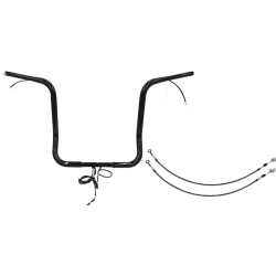 PartzBiz HD FBI-901516-B - FBI Black 16" Round Top Plug n Play EZ 1-1/4" Handlebar Kit Harley 14-15 FLH/T | 901516-B PartzBiz HD FBI-901516-B - FBI Black 16" Round Top Plug n Play EZ 1-1/4" Handlebar Kit Harley 14-15 FLH/T | 901516-B
