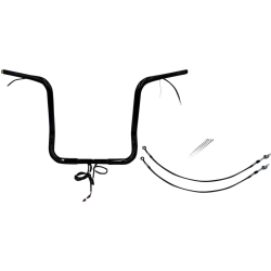 PartzBiz HD FBI-902516-B - FBI Black 16" Round Top Plug n Play EZ 1-1/4" Handlebar Kit Harley 16-20 FLH/T | 902516-B PartzBiz HD FBI-902516-B - FBI Black 16" Round Top Plug n Play EZ 1-1/4" Handlebar Kit Harley 16-20 FLH/T | 902516-B