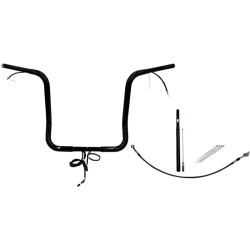 PartzBiz HD FBI-912516-B - FBI Black 16" Round Top Plug n Play EZ 1-1/4" Handlebar Kit Harley 21-23 FLH/T | 912516-B PartzBiz HD FBI-912516-B - FBI Black 16" Round Top Plug n Play EZ 1-1/4" Handlebar Kit Harley 21-23 FLH/T | 912516-B