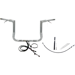 PartzBiz HD FBI-612012 - FBI Chrome 12" Flat Top Plug n Play EZ 1-1/2" Handlebar Kit Harley 21-23 FLH/T | 612012 PartzBiz HD FBI-612012 - FBI Chrome 12" Flat Top Plug n Play EZ 1-1/2" Handlebar Kit Harley 21-23 FLH/T | 612012