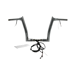 PartzBiz HD FBI-802312 - FBI Chrome 12" Pointed Top Plug n Play EZ 1-1/2" Handlebar Kit Harley 16-20 FLTRX/S FLTRU | 802312 PartzBiz HD FBI-802312 - FBI Chrome 12" Pointed Top Plug n Play EZ 1-1/2" Handlebar Kit Harley 16-20 FLTRX/S FLTRU | 802312