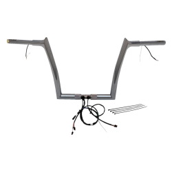 PartzBiz HD FBI-902912 - FBI Chrome 12" Pointed Top Plug n Play EZ 1-1/4" Handlebar Kit Harley 16-23 FLTRX/S | 902912 PartzBiz HD FBI-902912 - FBI Chrome 12" Pointed Top Plug n Play EZ 1-1/4" Handlebar Kit Harley 16-23 FLTRX/S | 902912