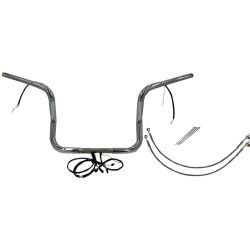 PartzBiz HD FBI-902512 - FBI Chrome 12" Round Top Plug n Play EZ 1-1/4" Handlebar Kit Harley 16-20 FLH/T | 902512 PartzBiz HD FBI-902512 - FBI Chrome 12" Round Top Plug n Play EZ 1-1/4" Handlebar Kit Harley 16-20 FLH/T | 902512