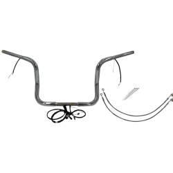 PartzBiz HD FBI-912512 - FBI Chrome 12" Round Top Plug n Play EZ 1-1/4" Handlebar Kit Harley 21-23 FLH/T | 912512 PartzBiz HD FBI-912512 - FBI Chrome 12" Round Top Plug n Play EZ 1-1/4" Handlebar Kit Harley 21-23 FLH/T | 912512