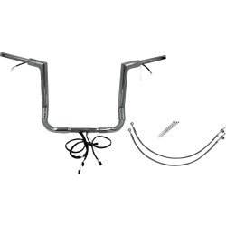 PartzBiz HD FBI-601214 - FBI Chrome 14" Flat Top Plug n Play EZ 1-1/2" Handlebar Kit Harley 14-15 FLH/T | 601214 PartzBiz HD FBI-601214 - FBI Chrome 14" Flat Top Plug n Play EZ 1-1/2" Handlebar Kit Harley 14-15 FLH/T | 601214