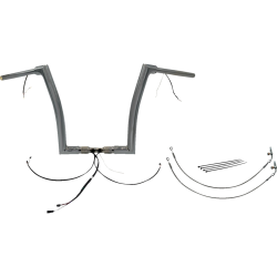 PartzBiz HD FBI-602314 - FBI Chrome 14" Flat Top Plug n Play EZ 1-1/2" Handlebar Kit Harley 16-20 FLTRX/S | 602314 PartzBiz HD FBI-602314 - FBI Chrome 14" Flat Top Plug n Play EZ 1-1/2" Handlebar Kit Harley 16-20 FLTRX/S | 602314