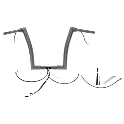 PartzBiz HD FBI-612914 - FBI Chrome 14" Flat Top Plug n Play EZ 1-1/2" Handlebar Kit Harley 21-23 FLTRX/S; FLTRU | 612914 PartzBiz HD FBI-612914 - FBI Chrome 14" Flat Top Plug n Play EZ 1-1/2" Handlebar Kit Harley 21-23 FLTRX/S; FLTRU | 612914