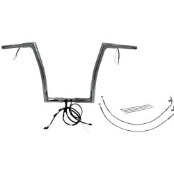 PartzBiz HD FBI-701914 - FBI Chrome 14" Flat Top Plug n Play EZ 1-1/4" Handlebar Kit Harley 15 FLTRX/S | 701914 PartzBiz HD FBI-701914 - FBI Chrome 14" Flat Top Plug n Play EZ 1-1/4" Handlebar Kit Harley 15 FLTRX/S | 701914
