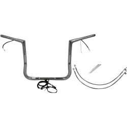 PartzBiz HD FBI-702214 - FBI Chrome 14" Flat Top Plug n Play EZ 1-1/4" Handlebar Kit Harley 16-20 FLH/T | 702214 PartzBiz HD FBI-702214 - FBI Chrome 14" Flat Top Plug n Play EZ 1-1/4" Handlebar Kit Harley 16-20 FLH/T | 702214