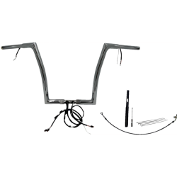 PartzBiz HD FBI-712914 - FBI Chrome 14" Flat Top Plug n Play EZ 1-1/4" Handlebar Kit Harley 21-23 FLTRX/S | 712914 PartzBiz HD FBI-712914 - FBI Chrome 14" Flat Top Plug n Play EZ 1-1/4" Handlebar Kit Harley 21-23 FLTRX/S | 712914