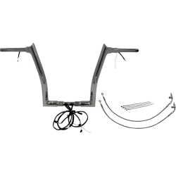 PartzBiz HD FBI-802314 - FBI Chrome 14" Pointed Top Plug n Play EZ 1-1/2" Handlebar Kit Harley 16-20 FLTRX/S FLTRU | 802314 PartzBiz HD FBI-802314 - FBI Chrome 14" Pointed Top Plug n Play EZ 1-1/2" Handlebar Kit Harley 16-20 FLTRX/S FLTRU | 802314