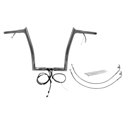 PartzBiz HD FBI-901914 - FBI Chrome 14" Pointed Top Plug n Play EZ 1-1/4" Handlebar Kit Harley 15 FLTRX/S | 901914 PartzBiz HD FBI-901914 - FBI Chrome 14" Pointed Top Plug n Play EZ 1-1/4" Handlebar Kit Harley 15 FLTRX/S | 901914