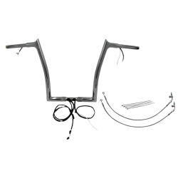 PartzBiz HD FBI-902914 - FBI Chrome 14" Pointed Top Plug n Play EZ 1-1/4" Handlebar Kit Harley 16-20 FLTRX/S | 902914 PartzBiz HD FBI-902914 - FBI Chrome 14" Pointed Top Plug n Play EZ 1-1/4" Handlebar Kit Harley 16-20 FLTRX/S | 902914