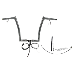 PartzBiz HD FBI-912914 - FBI Chrome 14" Pointed Top Plug n Play EZ 1-1/4" Handlebar Kit Harley 21-23 FLTRX/S | 912914 PartzBiz HD FBI-912914 - FBI Chrome 14" Pointed Top Plug n Play EZ 1-1/4" Handlebar Kit Harley 21-23 FLTRX/S | 912914