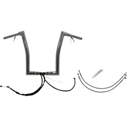 PartzBiz HD FBI-601316 - FBI Chrome 16" Flat Top Plug n Play EZ 1-1/2" Handlebar Kit Harley 15 FLTRX/S | 601316 PartzBiz HD FBI-601316 - FBI Chrome 16" Flat Top Plug n Play EZ 1-1/2" Handlebar Kit Harley 15 FLTRX/S | 601316