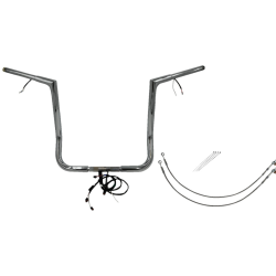 PartzBiz HD FBI-701216 - FBI Chrome 16" Flat Top Plug n Play EZ 1-1/4" Handlebar Kit Harley 14-15 FLH/T | 701216 PartzBiz HD FBI-701216 - FBI Chrome 16" Flat Top Plug n Play EZ 1-1/4" Handlebar Kit Harley 14-15 FLH/T | 701216