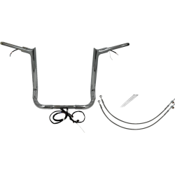 PartzBiz HD FBI-801216 - FBI Chrome 16" Pointed Top Plug n Play EZ 1-1/2" Handlebar Kit Harley 14-15 FLH/T | 801216 PartzBiz HD FBI-801216 - FBI Chrome 16" Pointed Top Plug n Play EZ 1-1/2" Handlebar Kit Harley 14-15 FLH/T | 801216