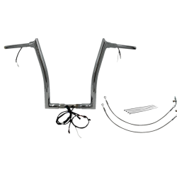 PartzBiz HD FBI-801316 - FBI Chrome 16" Pointed Top Plug n Play EZ 1-1/2" Handlebar Kit Harley 15 FLTRX/S | 801316 PartzBiz HD FBI-801316 - FBI Chrome 16" Pointed Top Plug n Play EZ 1-1/2" Handlebar Kit Harley 15 FLTRX/S | 801316