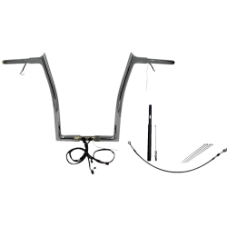 PartzBiz HD FBI-912916 - FBI Chrome 16" Pointed Top Plug n Play EZ 1-1/4" Handlebar Kit Harley 21-23 FLTRX/S | 912916 PartzBiz HD FBI-912916 - FBI Chrome 16" Pointed Top Plug n Play EZ 1-1/4" Handlebar Kit Harley 21-23 FLTRX/S | 912916