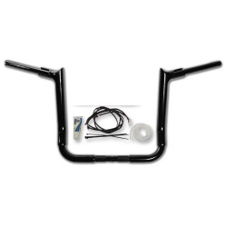 PartzBiz HD FBI-809212-B - FBI Fat Baggers 1-1/2 Black 12" EZ Install Pointed Handlelbar Cable PKG FLH 14-20 | 809212-B PartzBiz HD FBI-809212-B - FBI Fat Baggers 1-1/2 Black 12" EZ Install Pointed Handlelbar Cable PKG FLH 14-20 | 809212-B