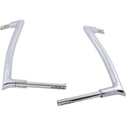 PartzBiz HD FBI-807016 - FBI Fat Baggers 1-1/2 Chrome 16" EZ Install Pointed Handlebar Road Glide 98-13 807016 0601-5269 06015269 PartzBiz HD FBI-807016 - FBI Fat Baggers 1-1/2 Chrome 16" EZ Install Pointed Handlebar Road Glide 98-13 807016 0601-5269 06015269