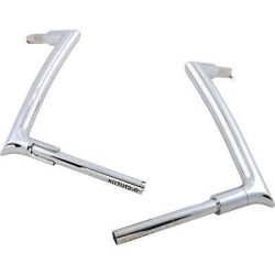 PartzBiz HD FBI-807012 - FBI Fat Baggers 1-1/2 Chrome 12" EZ Install Pointed Handlebar Road Glide 98-13 807012 0601-5265 06015265 PartzBiz HD FBI-807012 - FBI Fat Baggers 1-1/2 Chrome 12" EZ Install Pointed Handlebar Road Glide 98-13 807012 0601-5265 06015265
