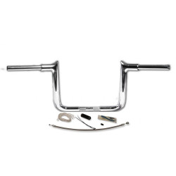 PartzBiz HD FBI-809112 - FBI Fat Baggers 1-1/2 Chrome 12" EZ Install Pointed Handlelbar Cable PKG FLH 08-13 | 809112 PartzBiz HD FBI-809112 - FBI Fat Baggers 1-1/2 Chrome 12" EZ Install Pointed Handlelbar Cable PKG FLH 08-13 | 809112