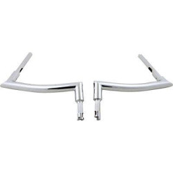 PartzBiz HD FBI-807014 - FBI Fat Baggers 1-1/2 Chrome 14" EZ Install Pointed Handlebar Road Glide 98-13 807014 0601-5267 06015267 PartzBiz HD FBI-807014 - FBI Fat Baggers 1-1/2 Chrome 14" EZ Install Pointed Handlebar Road Glide 98-13 807014 0601-5267 06015267