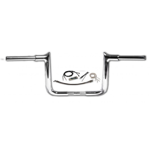 PartzBiz HD: 4416077-FBI Fat Baggers 1-1/2 Chrome 14" EZ Install Pointed Handlelbar Cable PKG FLH 14-20 | 809214 PartzBiz HD: 4416077-FBI Fat Baggers 1-1/2 Chrome 14" EZ Install Pointed Handlelbar Cable PKG FLH 14-20 | 809214