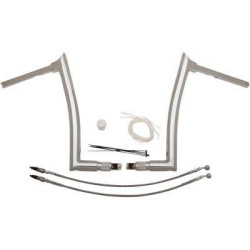 PartzBiz HD FBI-809314 - FBI Fat Baggers 1-1/2 Chrome 14" EZ Install Pointed Handlelbar Cable PKG FLTR 15-20 809314 0601-5277 06015277 PartzBiz HD FBI-809314 - FBI Fat Baggers 1-1/2 Chrome 14" EZ Install Pointed Handlelbar Cable PKG FLTR 15-20 809314 0601-5277 06015277