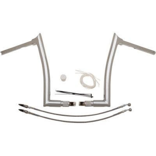 PartzBiz HD: 4416078-FBI Fat Baggers 1-1/2 โครเมียม 14” EZ ติดตั้งสายแฮนด์แบบปลายแหลม PKG FLTR 15-20 809314 0601-5277 06015277