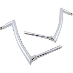 PartzBiz HD FBI-806016 - FBI Fat Baggers 1-1/2 Chrome 16" EZ Install Pointed Handlebar Road Glide 15-20 806016 0601-5257 06015257 PartzBiz HD FBI-806016 - FBI Fat Baggers 1-1/2 Chrome 16" EZ Install Pointed Handlebar Road Glide 15-20 806016 0601-5257 06015257