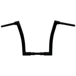 PartzBiz HD FBI-606014-B - FBI Fat Baggers Black 1-1/4" EZ Install Flat Top 14" Handlebar Harley FLTR 15-20 PartzBiz HD FBI-606014-B - FBI Fat Baggers Black 1-1/4" EZ Install Flat Top 14" Handlebar Harley FLTR 15-20
