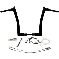 PartzBiz HD FBI-809614-B - FBI Fat Baggers Black 1-1/2" EZ Install Pointed Top 14" Handlebar Kit Harley 18+ PartzBiz HD FBI-809614-B - FBI Fat Baggers Black 1-1/2" EZ Install Pointed Top 14" Handlebar Kit Harley 18+