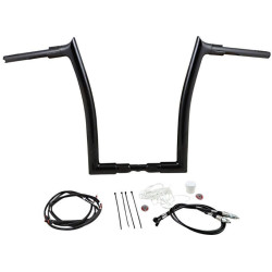 PartzBiz HD FBI-809616-B - FBI Fat Baggers Black 1-1/2" EZ Install Pointed Top 16" Handlebar Kit Harley 18+ PartzBiz HD FBI-809616-B - FBI Fat Baggers Black 1-1/2" EZ Install Pointed Top 16" Handlebar Kit Harley 18+