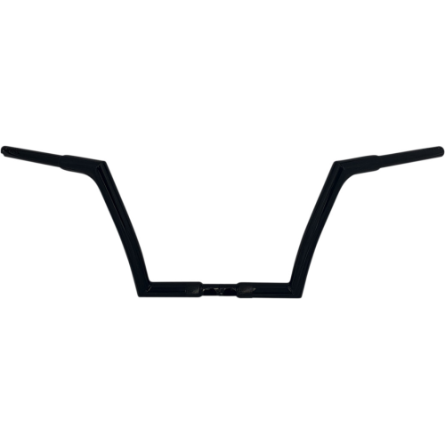 PartzBiz HD: 4416034-FBI Fat Baggers Black 1-1/4" EZ Install Flat Top 10" Handlebar Harley FLTR 15-Up
