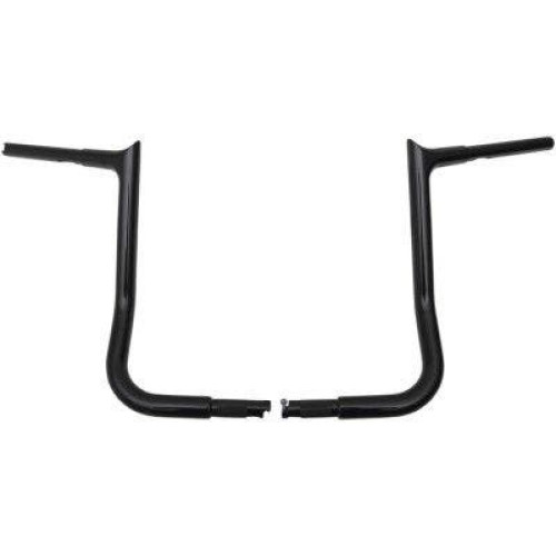 PartzBiz HD: 4416019-FBI Fat Baggers Black 14" EZ Install Pointed Handlebars Harley Batwing 86-22 | 905014-B