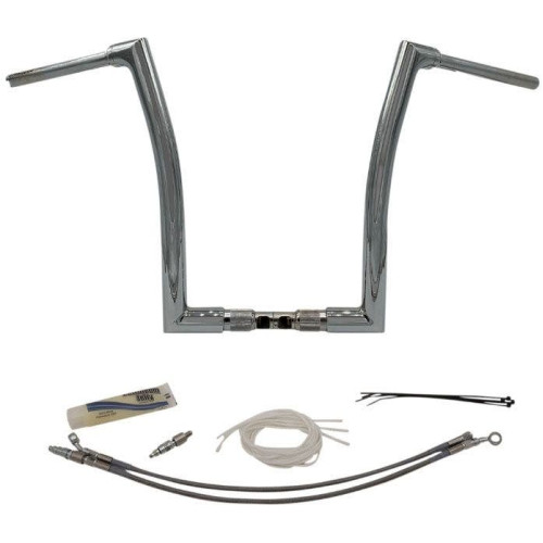 PartzBiz HD: 4415967-FBI Fat Baggers Chrome 1-1/2” EZ ติดตั้งแฮนด์แบนด้านบน 16” Harley FLTR 15-20 PartzBiz HD: 4415967-FBI Fat Baggers Chrome 1-1/2” EZ ติดตั้งแฮนด์แบนด้านบน 16” Harley FLTR 15-20