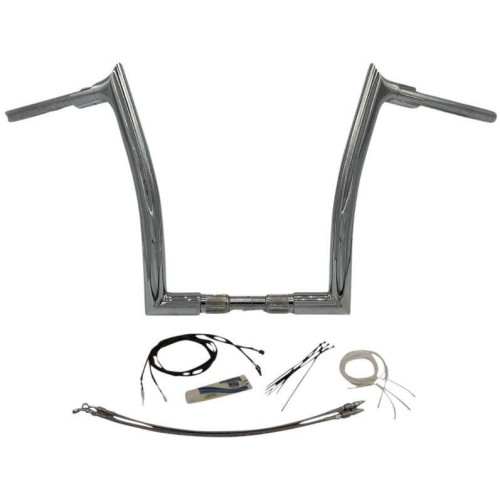 PartzBiz HD: 4415970-FBI Fat Baggers Chrome 1-1/2” EZ Install Pointed Top 14” ชุดแฮนด์บาร์ Harley 18+ PartzBiz HD: 4415970-FBI Fat Baggers Chrome 1-1/2” EZ Install Pointed Top 14” ชุดแฮนด์บาร์ Harley 18+