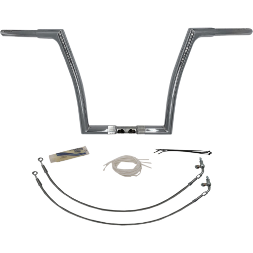 PartzBiz HD: 4415972-FBI Fat Baggers Chrome 1-1/4” EZ ติดตั้งแฮนด์แบนด้านบน 14” Harley FLTR 15-20 PartzBiz HD: 4415972-FBI Fat Baggers Chrome 1-1/4” EZ ติดตั้งแฮนด์แบนด้านบน 14” Harley FLTR 15-20