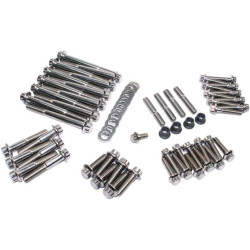 PartzBiz HD FMC-3049 - Feuling 3049 Stainless Steel Engine Fastener Hardware Kit 99-17 Harley Twin Cam Softail Touring V-Twin Bolts Nuts Washers Studs Upgrade Replacement 2401-1091 24011091