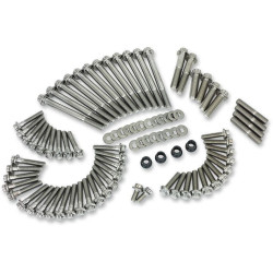 PartzBiz HD FMC-3052 - Feuling 3052 Stainless Engine fastener Dress Up Kit 17-Up Harley Touring Softail Milwaukee Eight M8 Primary Engine Dress up kit best new replacement upgrade