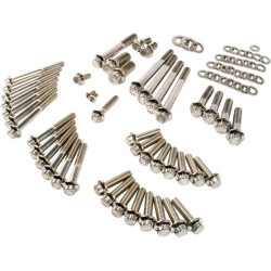 PartzBiz HD FMC-3060 - Feuling 3060 Stainless Steel Engine Fastener Hardware Kit 04-17 Harley Davidson Sportster Bolts Nuts Washers Studs Upgrade Replacement 2401-1098 24011098