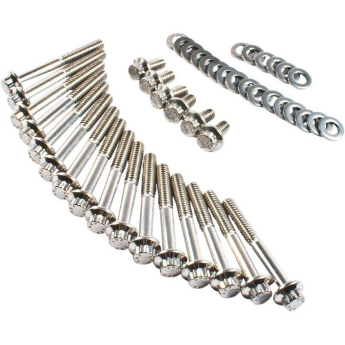 PartzBiz HD: 4415855-Feuling 3063 Stainless Primary Transmission Fastener Kit 04-17 Harley Davidson Sportster Bolts Nuts Washers Studs Upgrade Replacement 2401-1100 24011100 PartzBiz HD: 4415855-Feuling 3063 Stainless Primary Transmission Fastener Kit 04-17 Harley Davidson Sportster Bolts Nuts Washers Studs Upgrade Replacement 2401-1100 24011100