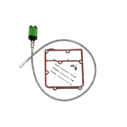 PartzBiz HD FMC-3070 - Feuling 3070 Stainless Steel Oil Tank Breather Kit Harley Dyna Twin Cam 99-05